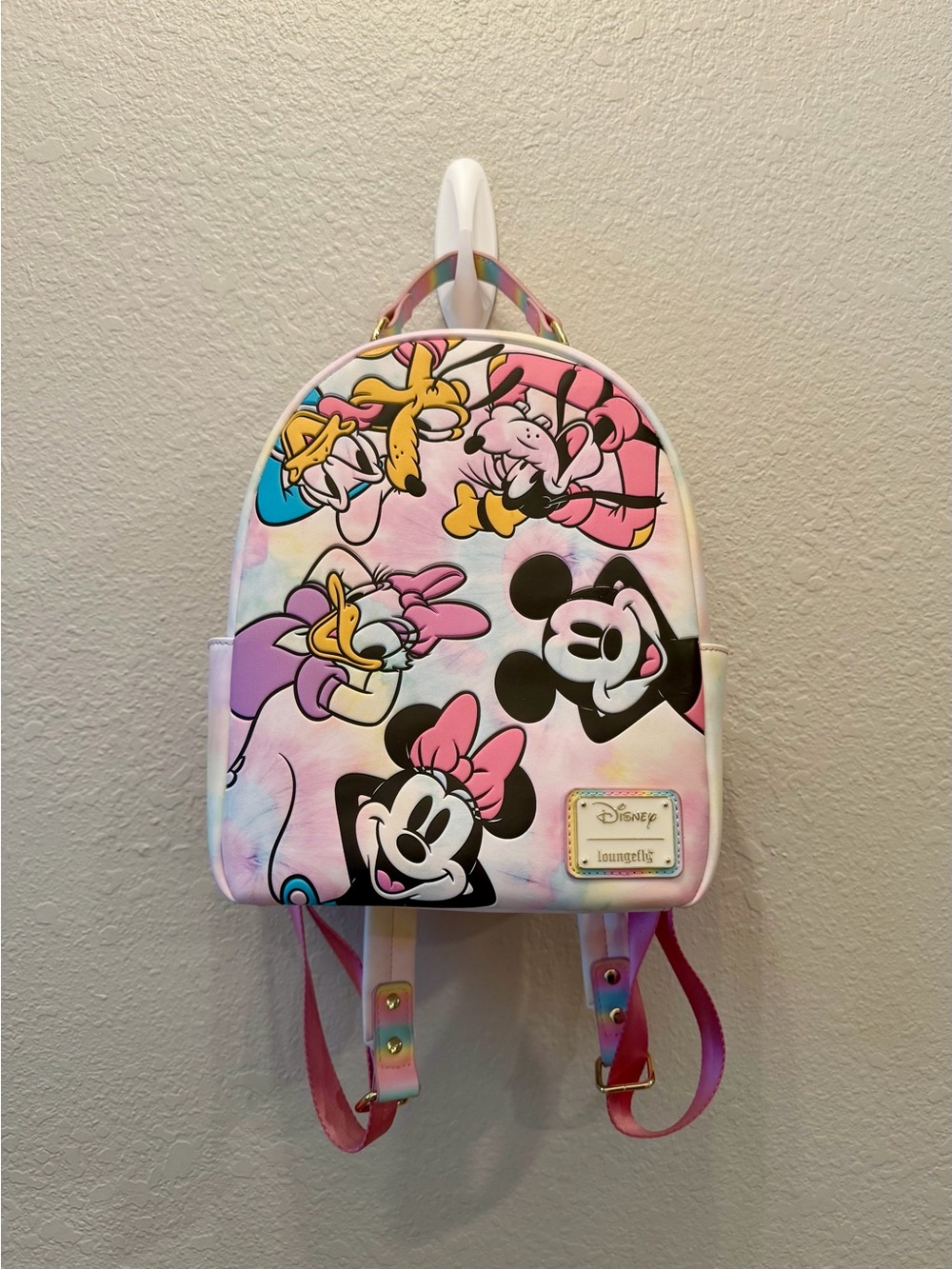 Loungefly Disney Mickey & Friends Tie Dye Mini Backpack BoxLunch Exclusive